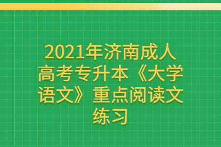 濟南成人高考專升本