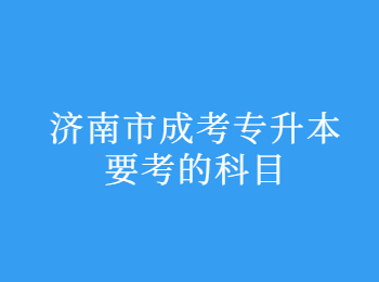 濟南市成考專升 濟南市成考